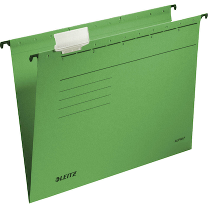Artikelbild für AKTION: 5 LEITZ Hängemappen ALPHA® 1985 grün mit Prämie nach Registrierung, Artikelnummer 322185