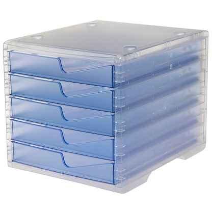 Artikelbild 4 für styro Schubladenbox styroswingbox light cornflower 275-8430.26224, DIN A4 mit 5 Schubladen, Artikelnummer 821944