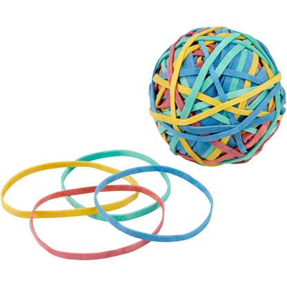 Artikelbild für WIHEDÜ Gummibänder farbig 3,0 mm, Ø 6,4 cm, 100 g, Artikelnummer 964252