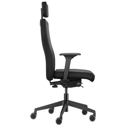 Artikelbild 6 für Trendoffice by Dauphin Bürostuhl to-strike comfort mit Nackenstütze, 9246 Stoff schwarz, Gestell schwarz, Artikelnummer 509333