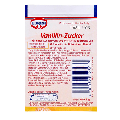 Artikelbild 3 für Dr. Oetker Vanillezucker, 10x8,0 g, Artikelnummer 576719