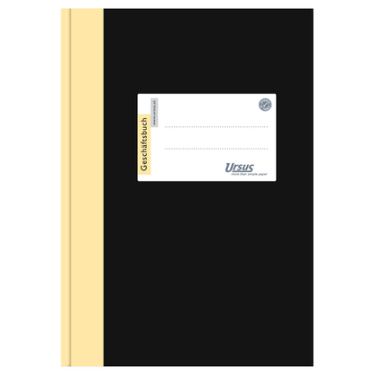 Artikelbild 2 für Ursus Geschäftsbuch DIN A5 kariert, schwarz Hardcover 192 Seiten, Artikelnummer 991133