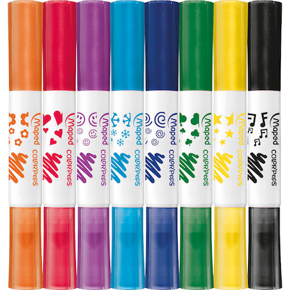 Artikelbild 2 für maped COLOR'PEPS Duo Stamp Filzstifte farbsortiert, 8 St., Artikelnummer 303237