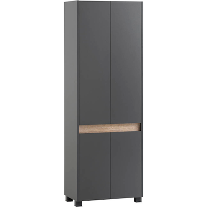 Artikelbild 5 für MÖBELPARTNER Schuhschrank Cosmo, 701779 anthrazit, eiche keine Fachböden 33,0 cm 164,5 cm, Artikelnummer 785933