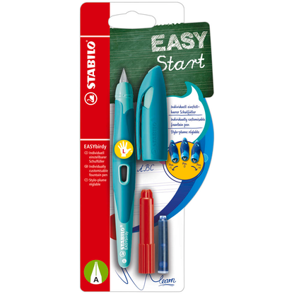 Artikelbild 2 für STABILO EASYbirdy Pastel Patronenfüller aqua grün/mint M (mittel), Artikelnummer 922082