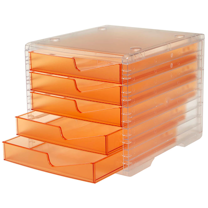 Artikelbild 5 für styro Schubladenbox styroswingbox light apricot 275-8430.24124, DIN A4 mit 5 Schubladen, Artikelnummer 821932