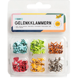 Artikelbild 1 für 120 folia Musterbeutelklammern zum Basteln Mini-Brads Sweet 7 mm, 6 Motive, Artikelnummer 962537