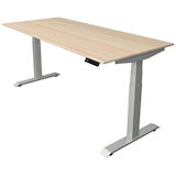 Artikelbild 1 für Kerkmann Move 4 elektrisch höhenverstellbarer Schreibtisch ahorn rechteckig, T-Fuß-Gestell silber 180,0 x 80,0 cm, Artikelnummer 997467