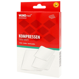 Artikelbild 1 für WUNDmed® Mull-Kompressen 03-010 weiß klein 5,0 cm; normal 7,5 cm; groß 10,0 cm cm, 3 St., Artikelnummer 470959
