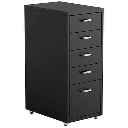 Artikelbild für FlexiSpot Rollcontainer schwarz 5 Auszüge 28,0 x 41,0 x 69,0 cm, Artikelnummer 656409