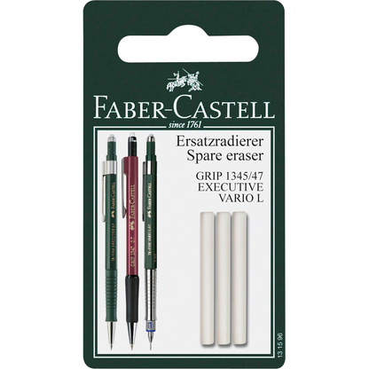 Artikelbild für FABER-CASTELL Radiergummis für Bleistifte weiß, 3 St., Artikelnummer 883797