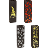 Artikelbild 1 für 12 TSI Geschenktüten für Flaschen PREMIUM Weihnachten Motiv sortiert 12,0 x 36,0 cm, Artikelnummer 277196