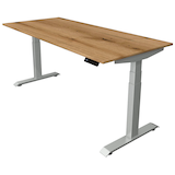 Artikelbild 1 für Kerkmann Move 4 elektrisch höhenverstellbarer Schreibtisch eiche rechteckig, T-Fuß-Gestell silber 180,0 x 80,0 cm, Artikelnummer 997306