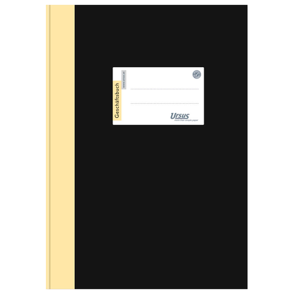 Artikelbild 2 für Ursus Geschäftsbuch DIN A4 kariert, schwarz Hardcover 192 Seiten, Artikelnummer 991158