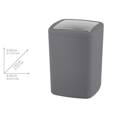 Artikelbild 2 für WENKO Barcelona Mülleimer 8,5 l anthrazit, Artikelnummer 806111