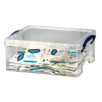 Artikelbild 5 für Really Useful Box Aufbewahrungsbox 9,0 l transparent 39,5 x 25,5 x 15,5 cm, Artikelnummer 253856