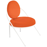 Artikelbild 1 für meet powered by PAPERFLOW Sessel SATURNE rost weiß Kunstleder, 1 St., Artikelnummer 231489