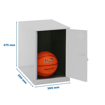 Artikelbild 2 für Simonrack Spind SIMONLOCKER DISM grau, weiß 8425437065040, 1 Schließfach 30,0 x 50,0 x 47,5 cm, Artikelnummer 353017