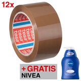Artikelbild 1 für AKTION: tesa Packband tesapack® 4195 braun 50,0 mm x 66,0 m 12 Rollen + GRATIS NIVEA Creme Care Seife, 250 ml, Artikelnummer 190525