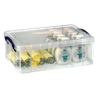 Artikelbild für Really Useful Box Aufbewahrungsbox 12,0 l transparent 46,5 x 27,0 x 15,0 cm, Artikelnummer 253864