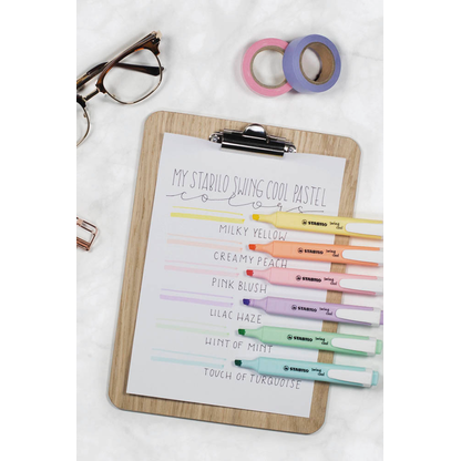 Artikelbild 13 für STABILO swing cool Pastel Textmarker farbsortiert, 6 St., Artikelnummer 527299