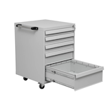 Artikelbild 1 für Gürkan Werkstattwagen grau 5 Schubladen, Artikelnummer 564979