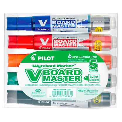 Artikelbild 9 für PILOT V-Board Master Whiteboard-Marker farbsortiert 2,0 - 5,0 mm, 5 St., Artikelnummer 630071