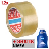 Artikelbild 1 für AKTION: tesa Packband tesapack® 4195 transparent 50,0 mm x 66,0 m 12 Rollen + GRATIS NIVEA Creme Care Seife, 250 ml, Artikelnummer 190544