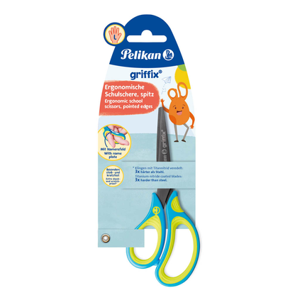 Artikelbild 11 für Pelikan Linkshänder-Papierschere griffix® blau-gelb 14,0 cm, Artikelnummer 708604