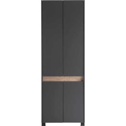 Artikelbild 6 für MÖBELPARTNER Schuhschrank Cosmo, 701779 anthrazit, eiche keine Fachböden 33,0 cm 164,5 cm, Artikelnummer 785933