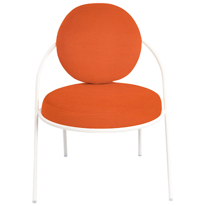 Artikelbild 2 für meet powered by PAPERFLOW Sessel SATURNE rost weiß Kunstleder, 1 St., Artikelnummer 231489