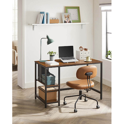 Artikelbild 5 für VASAGLE Schreibtisch braun rechteckig, 4-Fuß-Gestell schwarz 120,0 x 60,0 cm, Artikelnummer 291959