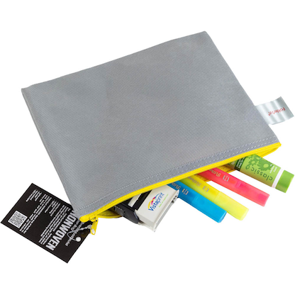 Artikelbild 2 für FolderSys Reißverschlussbeutel grau/gelb 0,15 mm, 1 St., Artikelnummer 372948