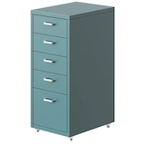 Artikelbild 1 für FlexiSpot Rollcontainer graublau 5 Auszüge 28,0 x 41,0 x 69,0 cm, Artikelnummer 656498