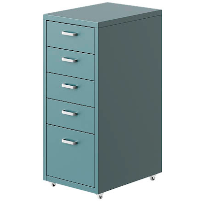 Artikelbild für FlexiSpot Rollcontainer graublau 5 Auszüge 28,0 x 41,0 x 69,0 cm, Artikelnummer 656498