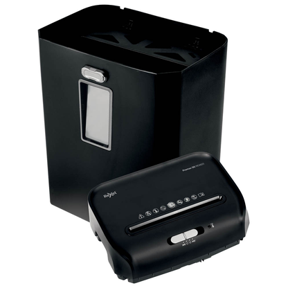 Artikelbild 3 für Rexel ProMax REX823 Aktenvernichter mit Partikelschnitt P-4, 4 x 40 mm, bis 8 Blatt, schwarz, Artikelnummer 437051