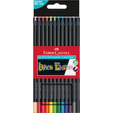 Artikelbild 1 für FABER-CASTELL Black Edition Buntstifte farbsortiert, 12 St., Artikelnummer 158061