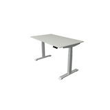 Artikelbild 1 für Kerkmann Move 4 elektrisch höhenverstellbarer Schreibtisch lichtgrau rechteckig, T-Fuß-Gestell silber 140,0 x 80,0 cm, Artikelnummer 997275