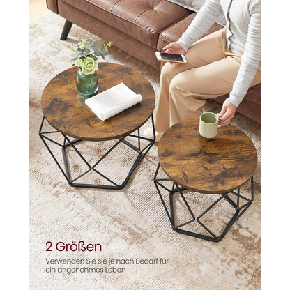 Artikelbild 8 für VASAGLE Couchtische-Set braun, Artikelnummer 289183