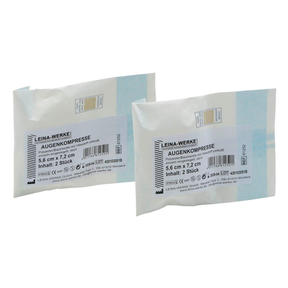 Artikelbild 21 für LEINA-WERKE Augenkompressen REF 61252 weiß 5,6 x 7,2 cm, 2 St., Artikelnummer 443279