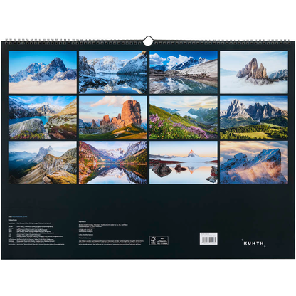 Artikelbild 14 für KUNTH Monats-Wandkalender Fazinierende Alpen 2026, Artikelnummer 575869