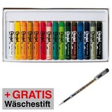 Artikelbild 1 für AKTION: Pentel Arts Stoffmalkreide farbsortiert 1 Set + GRATIS Pentel Gel-Tintenroller 