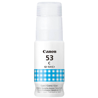 Artikelbild 7 für Canon GI-53 BK/C/M/Y/R/G schwarz, cyan, magenta, gelb, rot, grau Tintenflaschen, 6er-Set, Artikelnummer 876534