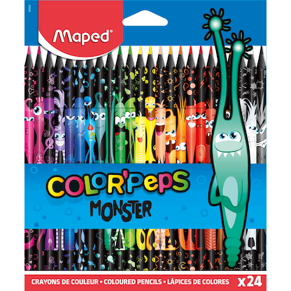 Artikelbild 15 für maped COLOUR'PEPS MONSTER Buntstifte farbsortiert, 24 St., Artikelnummer 303257