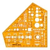 Artikelbild 1 für ARISTO Zeichenschablone gelb, Artikelnummer 144039
