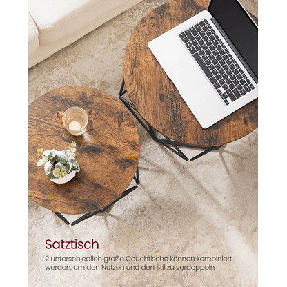 Artikelbild 9 für VASAGLE Couchtische-Set braun, Artikelnummer 289183