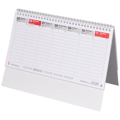 Artikelbild 5 für Heye Tischquerkalender Wochenplanung 2026, Artikelnummer 551071
