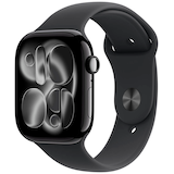 Artikelbild 1 für Apple Watch Series 11 46 mm Aluminium (GPS) Sportarmband S/M schwarz, diamantschwarz, Artikelnummer 714669