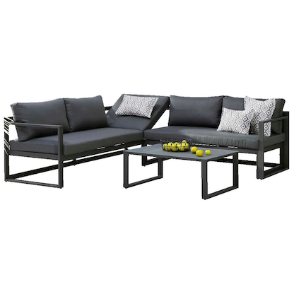 Artikelbild 7 für BEST Loungegruppe Rhodos anthrazit Metall, Aluminium, 12-teilig, Artikelnummer 138844