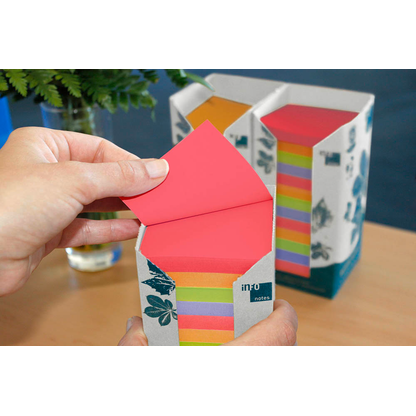 Artikelbild 5 für inFO Recycling Haftnotizen farbsortiert, 16 Blöcke, Artikelnummer 458321